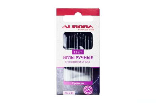 Иглы ручные для штопки № 5/10, 12 шт.
