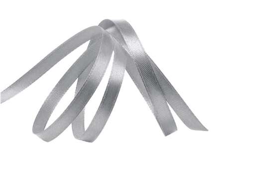 Лента атласная IDEAL, 6 мм, темно-серая (3170)