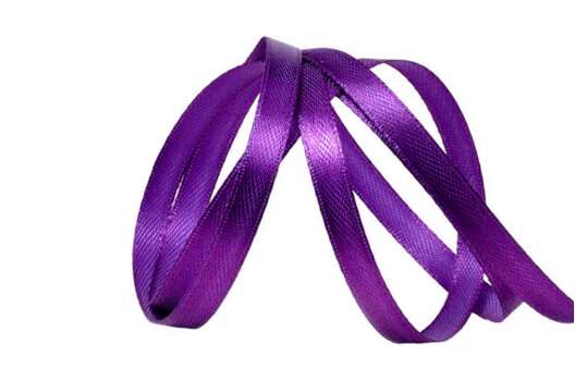 Лента атласная IDEAL, 6 мм, темно-фиолетовая (3118)