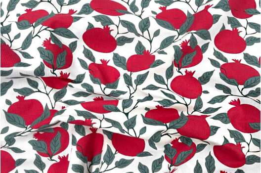 Вафельное полотно, Гранат, купон 63х150 см