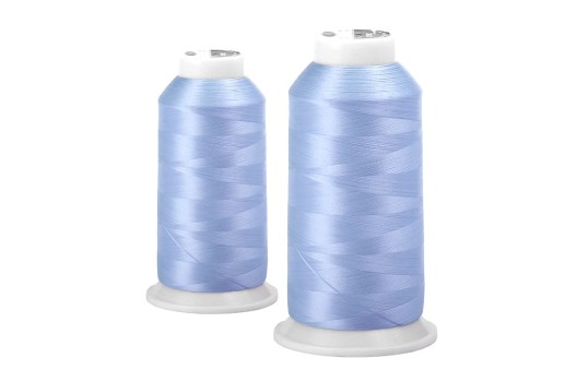 Нитки швейные текстурированные MAXag basic некрученые 150D/1 (5000м), голубые (659)