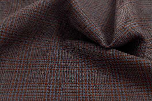 Костюмная шерсть, Клетка серо-коричневая (78-22-ДЯ)