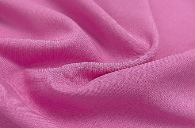 Штапель однотонный, ярко-розовый, 140 см