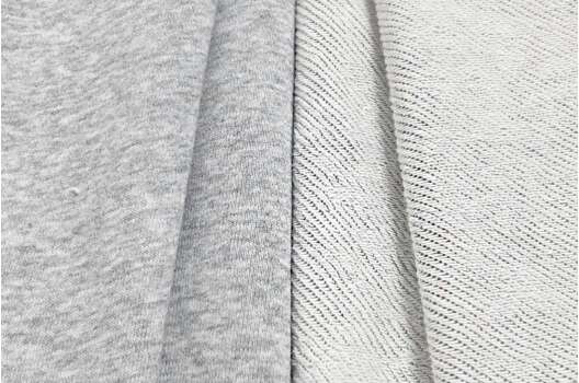 Футер 3-нитка петля диагональ, светло-серый меланж, Турция