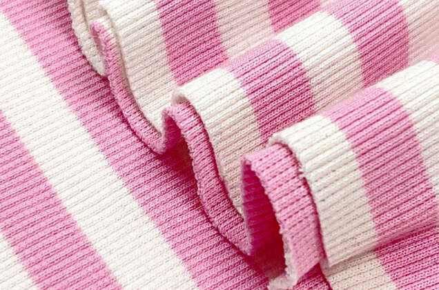 Кашкорсе к трехнитке, Полоска бело-розовая, Турция (АКЦИЯ) 1