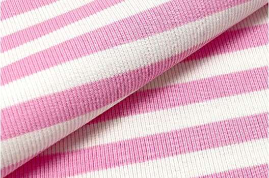 Кашкорсе к трехнитке, Полоска бело-розовая, Турция (АКЦИЯ)