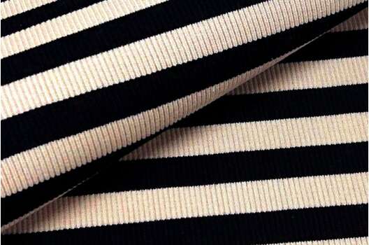 Кашкорсе к трехнитке, Полоска бежево-черная, Турция (АКЦИЯ)