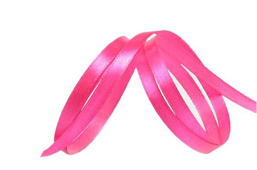 Лента атласная IDEAL, 6 мм, ярко-розовая (3080)