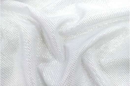 Трикотаж c люрексом, Лунный свет белый