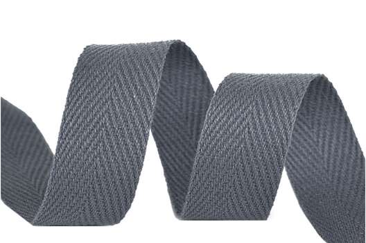 Тесьма киперная, 10 мм, серая (F311)
