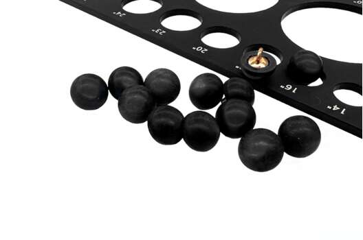 Пуговица пластиковая на ножке CN 2806, черная, 10 мм