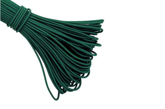 Резинка шляпная 2 мм, темно-зеленая (F273)