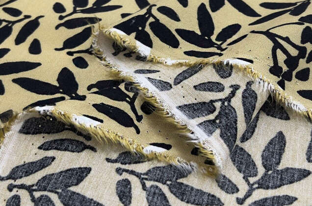 Штапель, Лиственный черно-бежевый, Турция 4