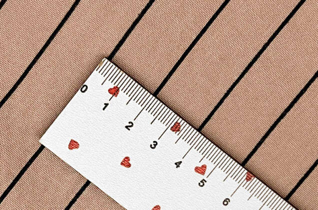 Штапель, Мелкая полоска черно-бежевая, Турция 5