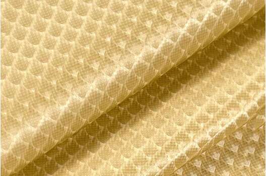 Мебельная экокожа рефлектив KANDELA, золотистая, Турция