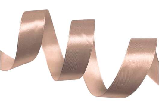 Лента атласная IDEAL, 25 мм, темно-бежевая (4814)