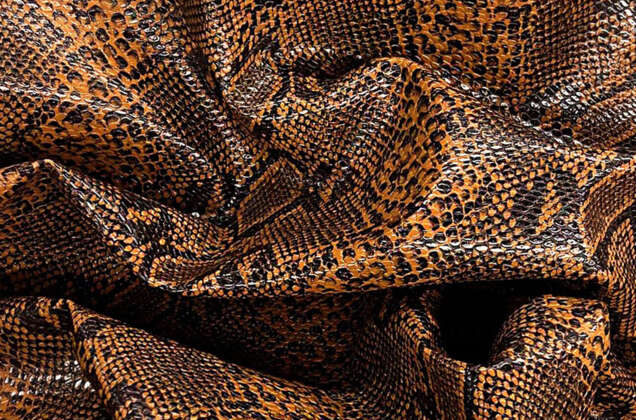 Мебельная экокожа KOBRA, рыжая (5964), Турция