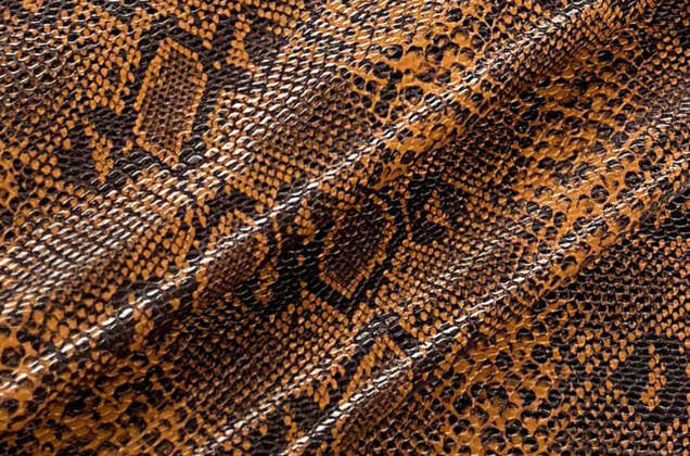 Мебельная экокожа KOBRA, рыжая (5964), Турция 1