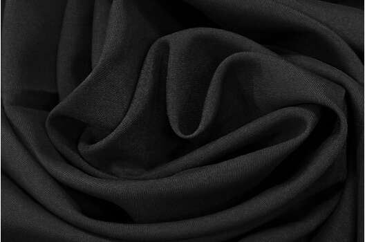 Габардин простой, черный (002)