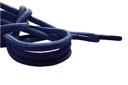 Шнурок круглый, 4 мм, темно-синий (F330), 130 см