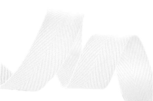 Тесьма киперная хлопок, 10 мм, белая (101)