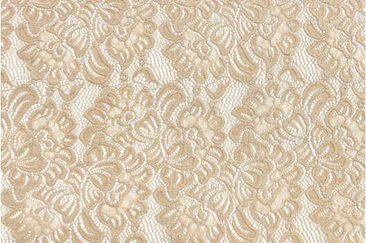 Кружевное полотно Пионы, телесное