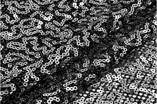 Пайетки на сетке с люрексом, 3 мм серебро, 125 см