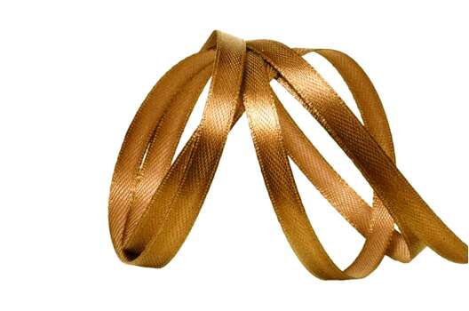 Лента атласная IDEAL, 6 мм, темное золото (3128)