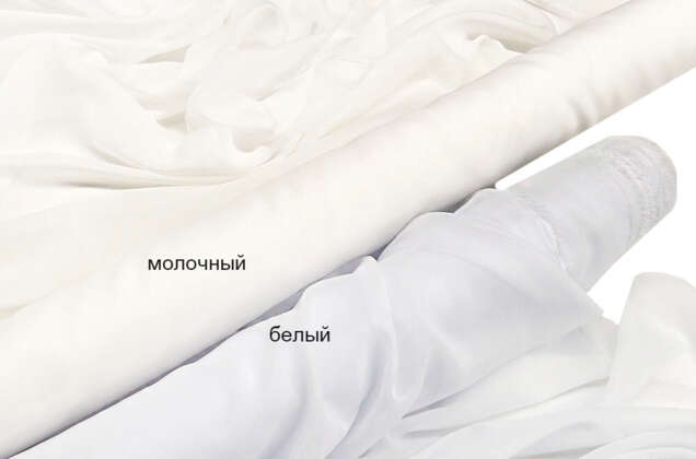 Шифон light, молочный 5