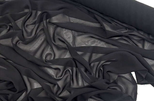 Шифон light, черный 2