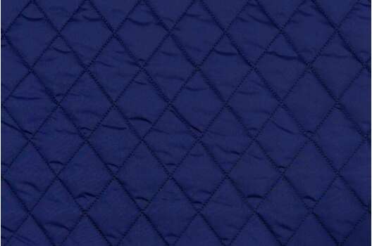 Курточная стежка Дюспо Royal (34662) на микрофайбере, Ромбы 4.5 см темно-синие, 145 см