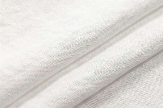 Лен с вискозой костюмный 24С66 (101) эффект мятости, белый