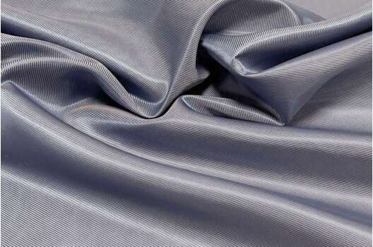 Подкладочная ткань с вискозой (S009/1214), рубчик серо-голубой