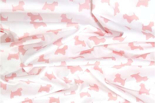 Рубашечный хлопок, Песики на белом, Польша