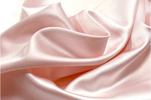 Свадебный сатин с лайкрой GIZIA, жемчужно-розовый, Турция