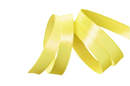 Лента атласная IDEAL, 12 мм, желтая (4617)