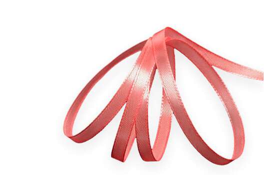 Лента атласная IDEAL, 6 мм, грязно-розовая (3058)