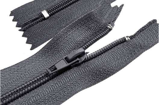 Молния брючная, автомат, №4, неразъемная, темно-серая (F311), 20 см, Китай