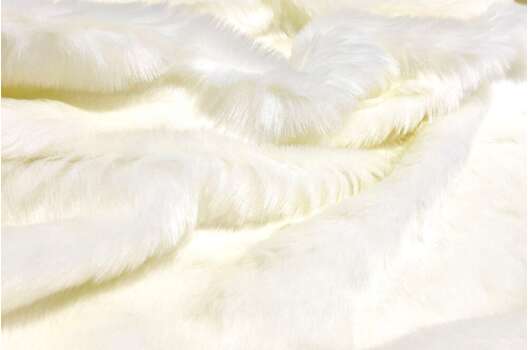 Мех искусственный, средневорсовый, сливочный (ИС316Д30)