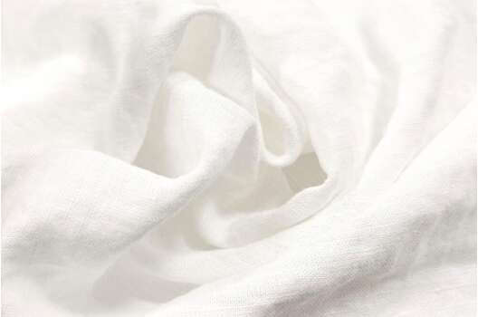 Лен с вискозой костюмный 20С161 (101) эффект мятости, белый