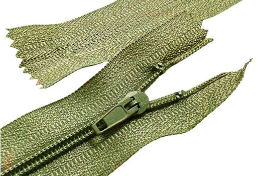 Молния брючная полуавтомат, тип 4, неразъемная, 20 см, зеленая (F264), Китай