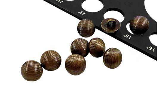 Пуговица пластиковая на ножке LA1332, бронза, 11.5 мм