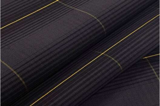 Костюмный хлопок, Клетка темно-серая 8х9 см (130911/51), Италия