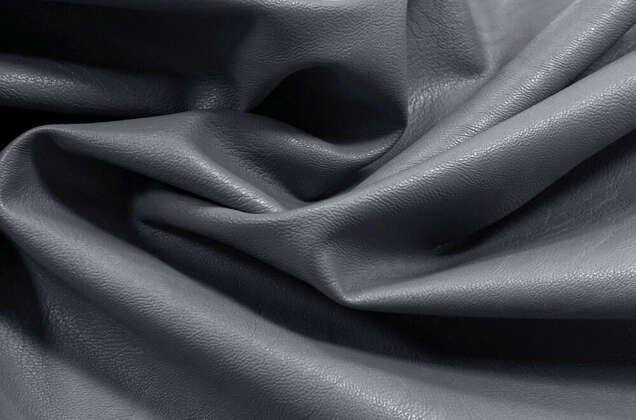 Искусственная кожа на хлопке, серая (184043/1), Италия 2