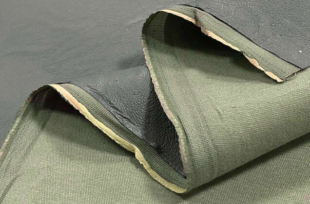 Искусственная кожа на хлопке, серая (184043/1), Италия 3