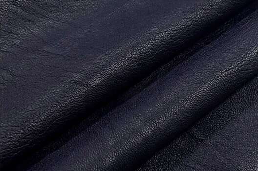 Искусственная кожа на хлопке, темно-синяя (184043/4), Италия