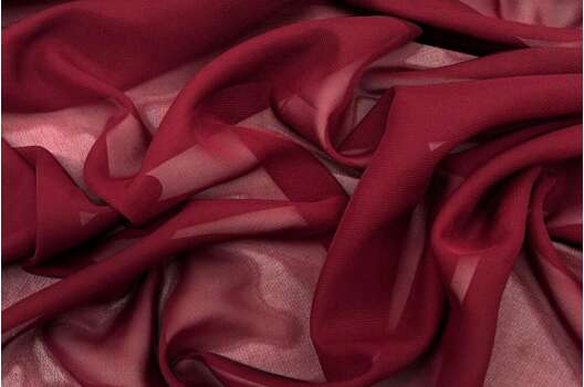 Шифон, цвет марсала