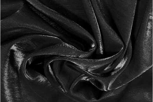 Вискоза металлик, черная (184038/17), Италия