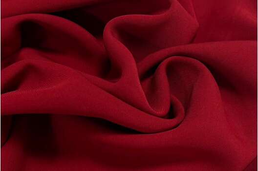 Плательный сатин, бордовый (184020/10), Италия