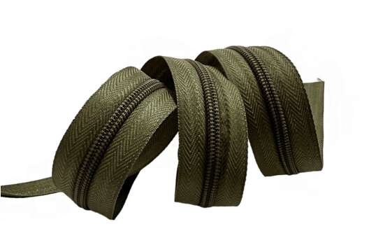 Молния спиральная MaxZipper, рулонная, тип 5, темный хаки (F328)